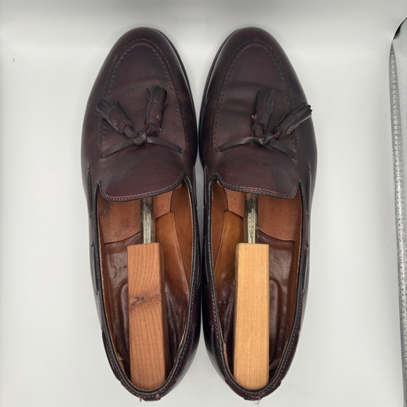 Alden Tassel Moccasin Loafer Burgundy Calf 663 Men's Size 12C - Picture 8 of 9